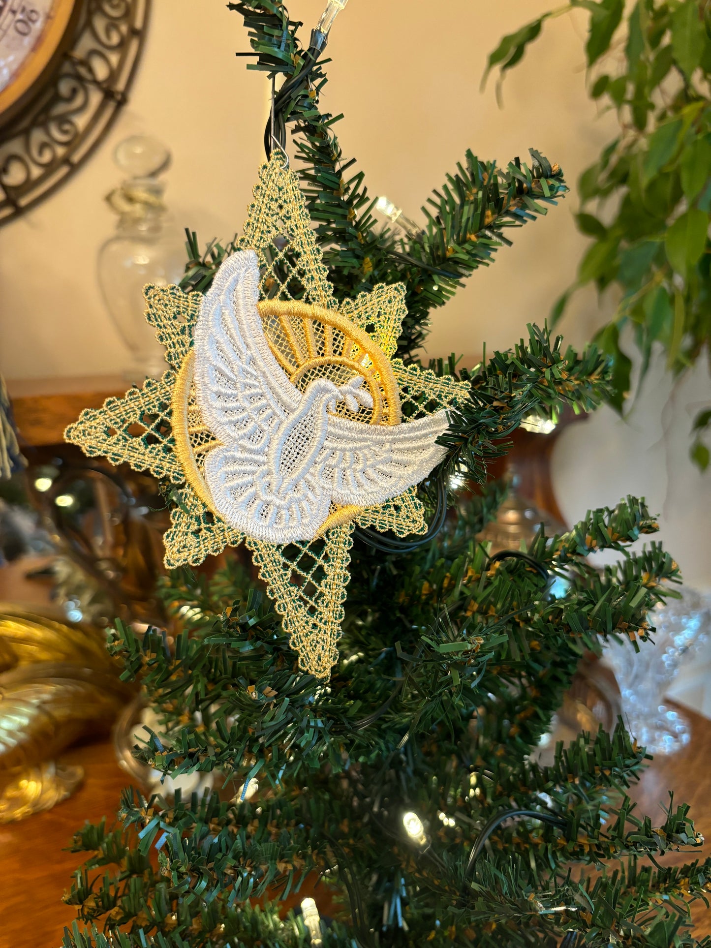 Ornament - Lace Star of David