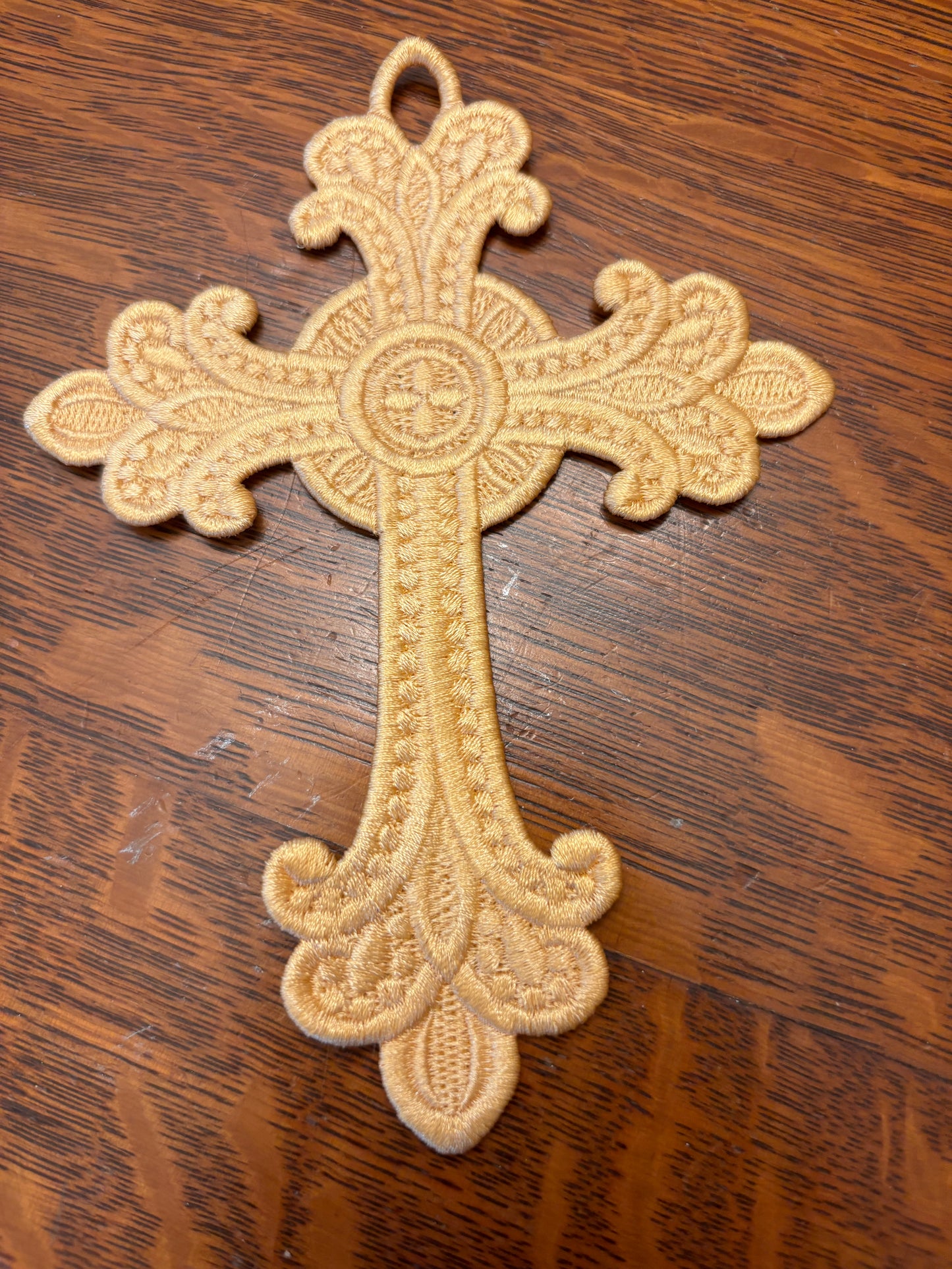 Ornament - Large Lace Cross