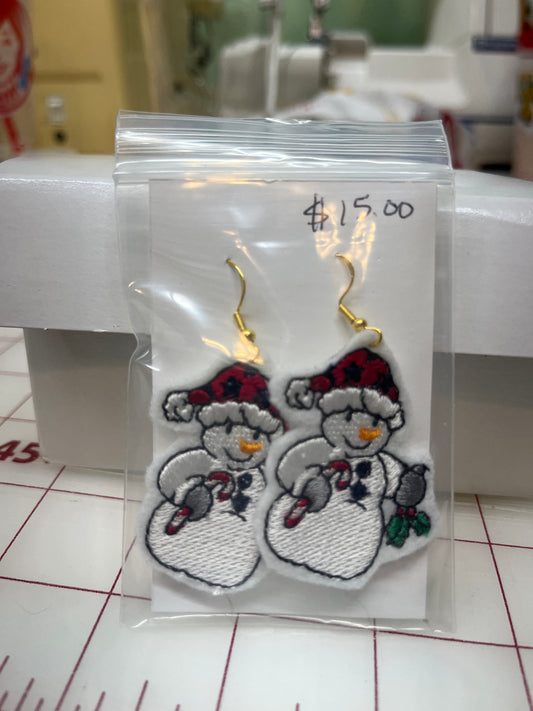 Earrings- Snowman