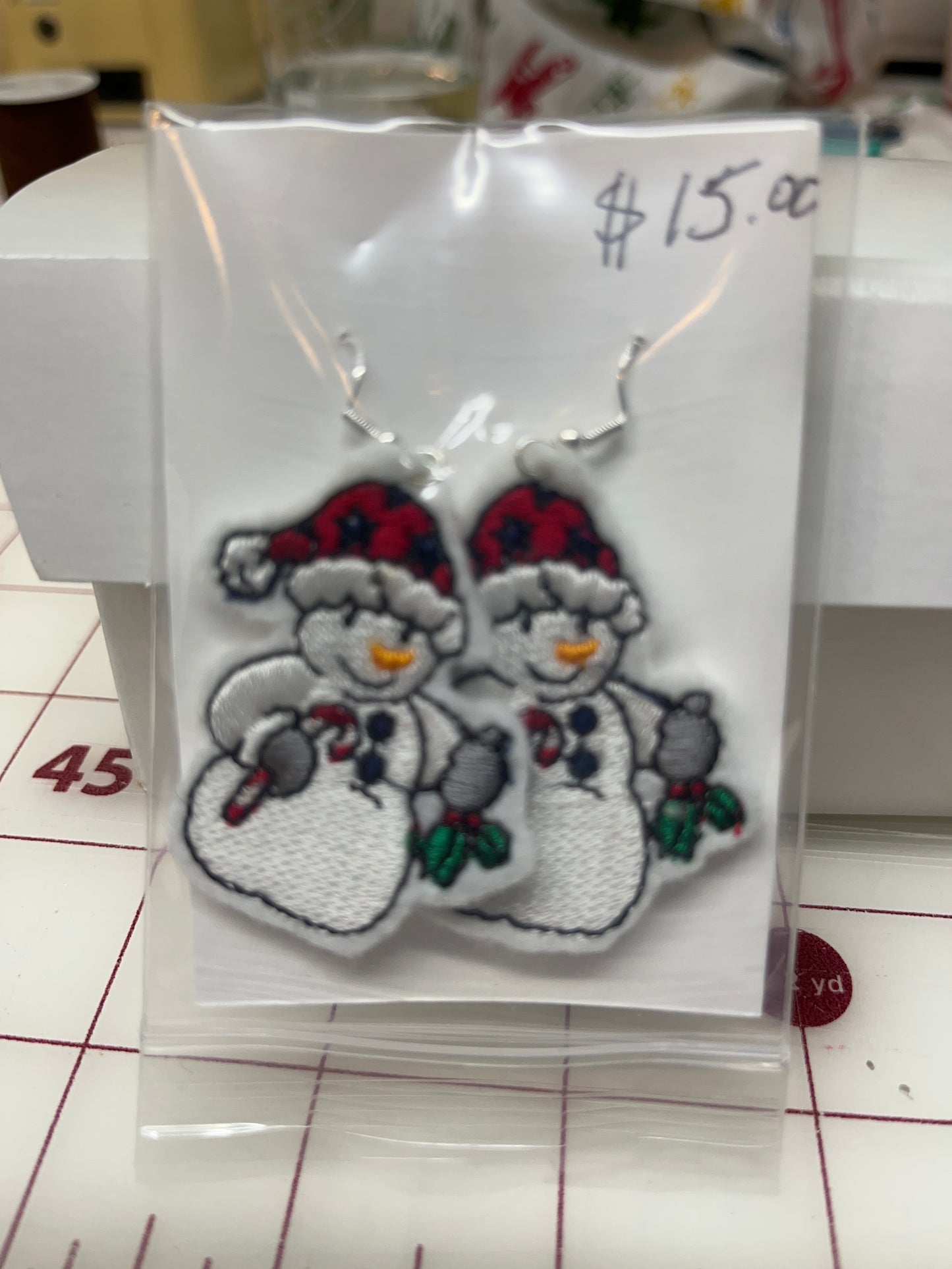 Earrings- Snowman