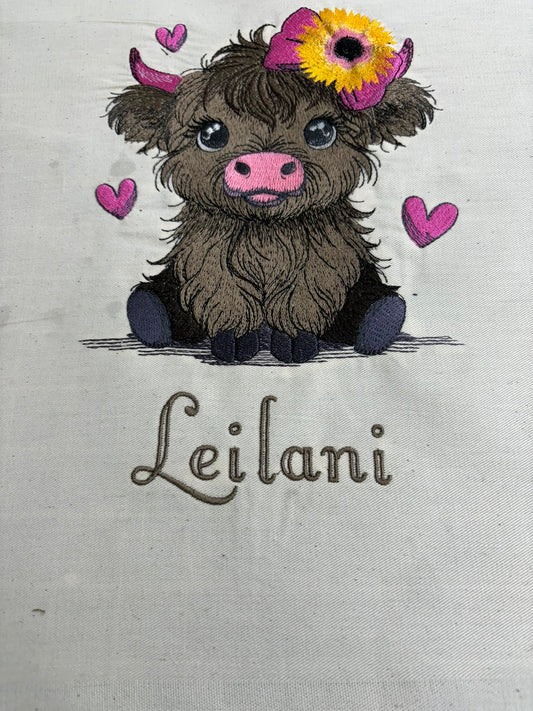 Wall Art - Baby Highland Cow